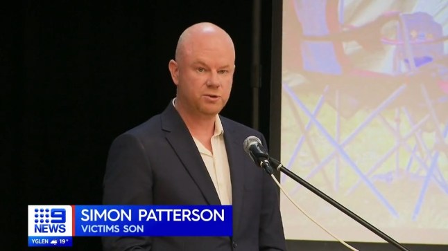 9News Melbourne @9NewsMelb ? 1h The son of two of the mushroom victims, Simon Patterson, has paid tribute to his parents in today's public memorial service. @gillianlant #9News Erin Patterson ex-husband