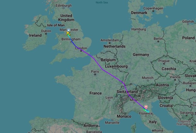 'Disruptive' female passenger is dragged off Ryanair flight after 'on-board fight' forced it to divert to Italy FR2100 / RYR21KK